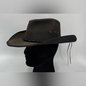 Outback Trading “Bootlegger” Brown Oilskin Hat 1484-BRN Men’s Small S NWOB *READ